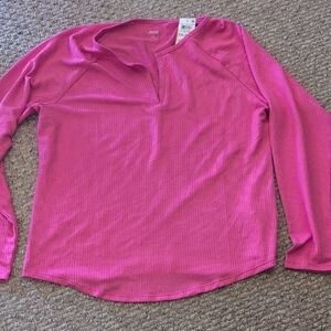 Jenni Pink Long Sleeve Top